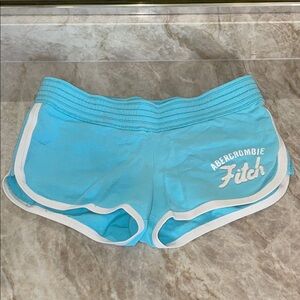 Vintage Abercrombie & Fitch Aqua Blue Athletic Shorts. Size: Small